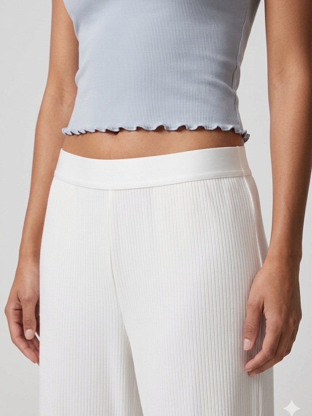 SKIMS Soft Ribbed Flowy Sleep Pants Color Way Marble Size Medium NEW - Picture 3 of 6